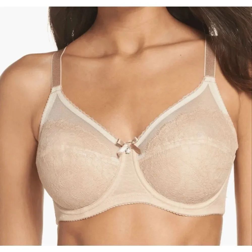 C39 Wacoal Retro Chic Full Figure Underwire Bra 855186 size 38D
